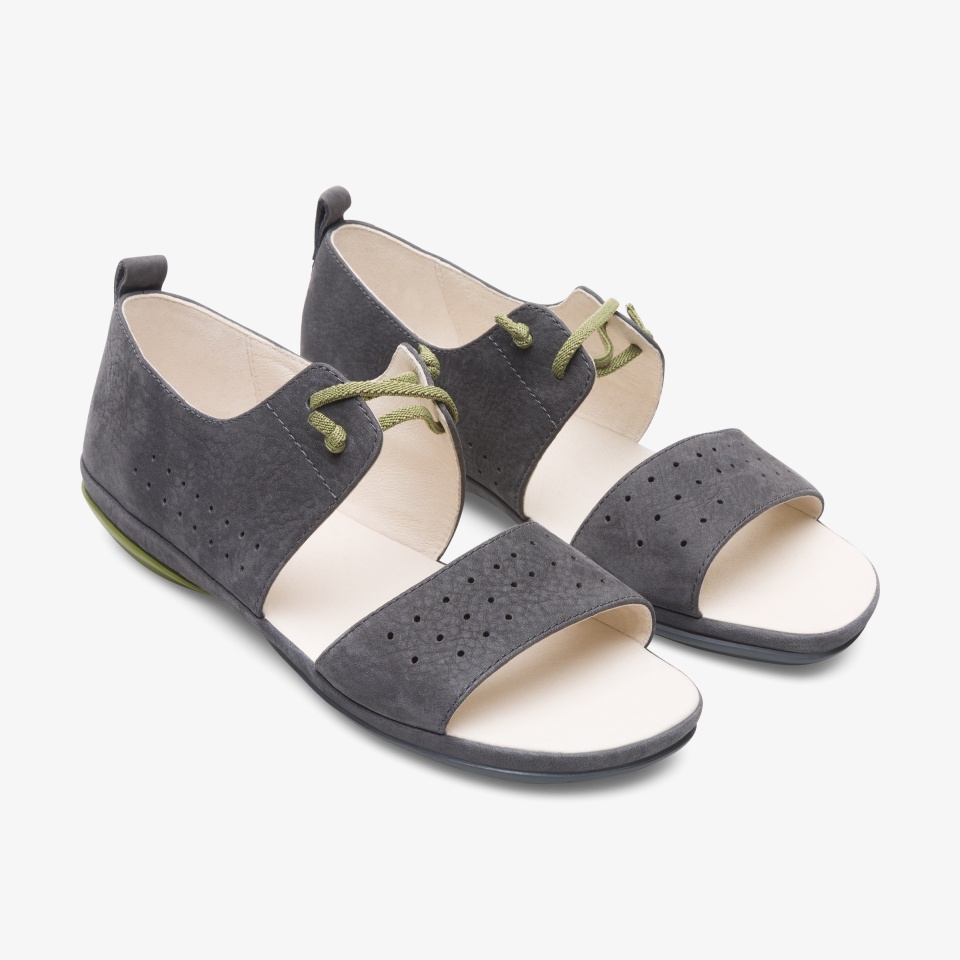 Sandalias Camper Right Mujer - Gris | Camper Online + 0856JVIHA